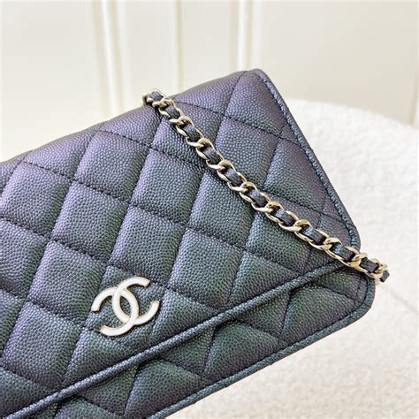 chanel 19s iridescent wallet on chain|Chanel wallet on chain price.